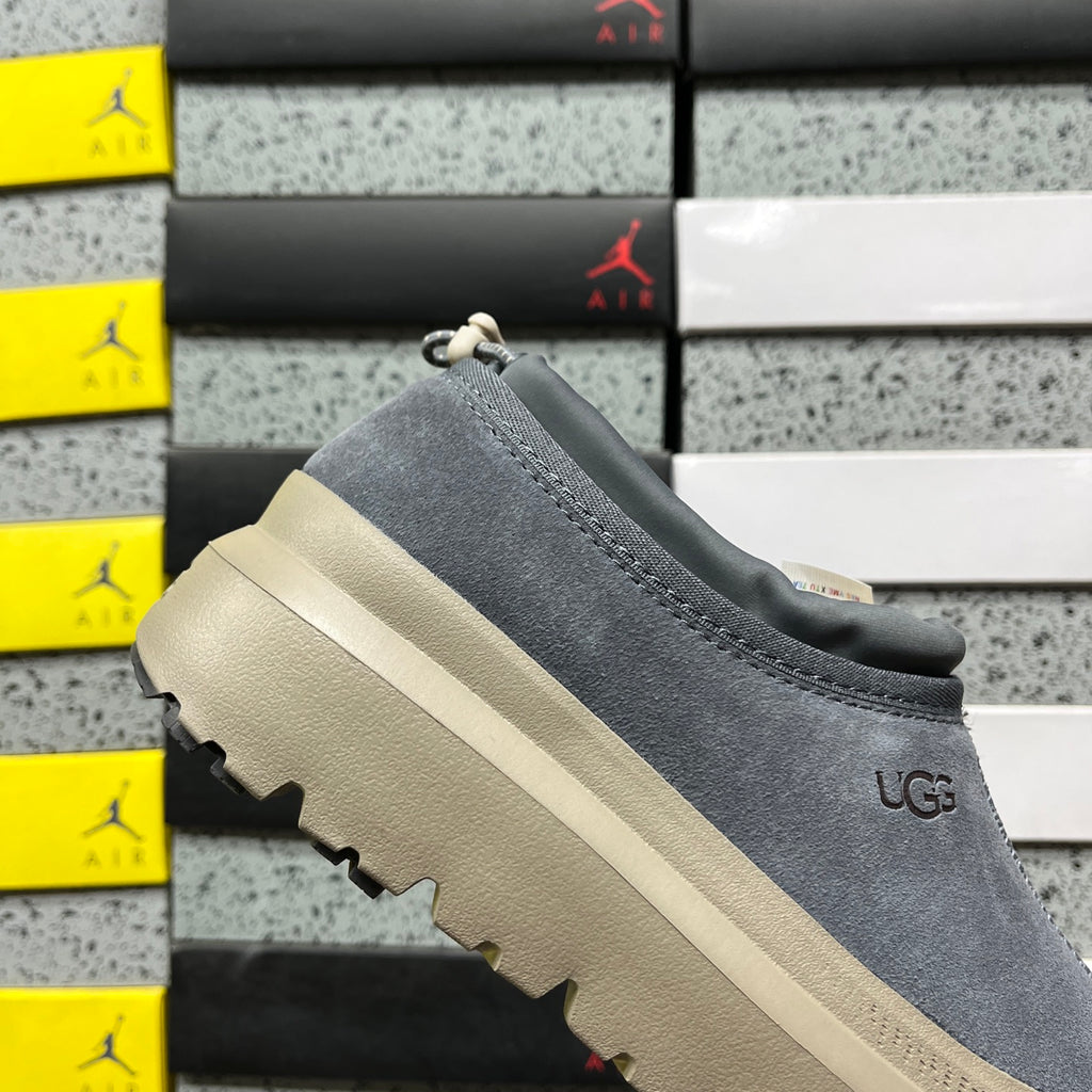 UGG Asphalt Grey Slip-On Platform Shoes