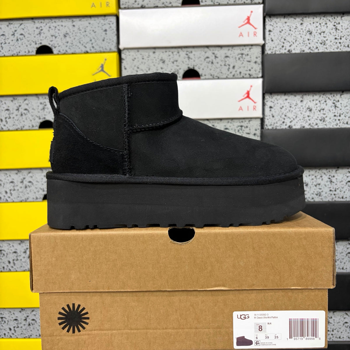UGG Black Platform Mini Boots | 3 cm Sole