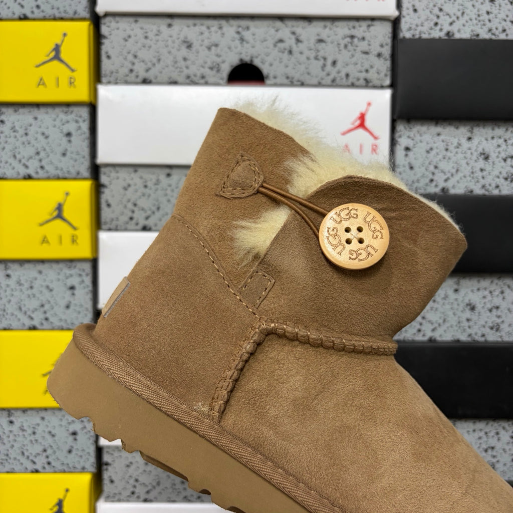 UGG Chestnut Button Boots with Plush Lining