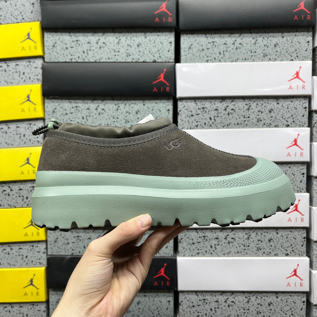 UGG Taupe & Mint Green Slip-On Platform Shoes