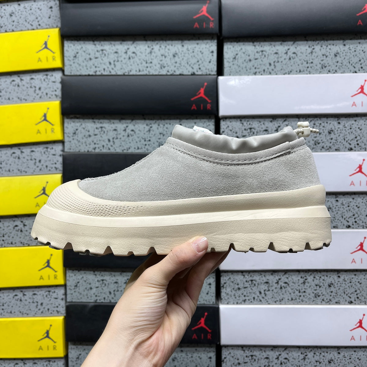 UGG Rain Grey Slip-On Platform Shoes