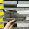 UGG Grey Slip-On Ankle Boots