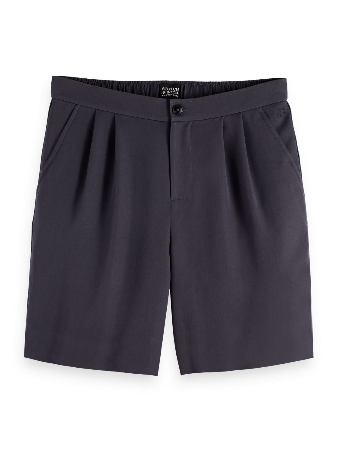 S&S Pleated Sateen Bermuda Short