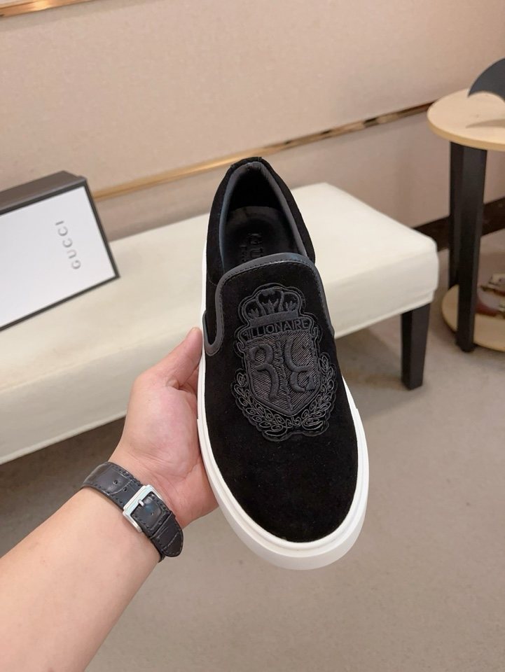 Gucci Crest Slip-On Shoes
