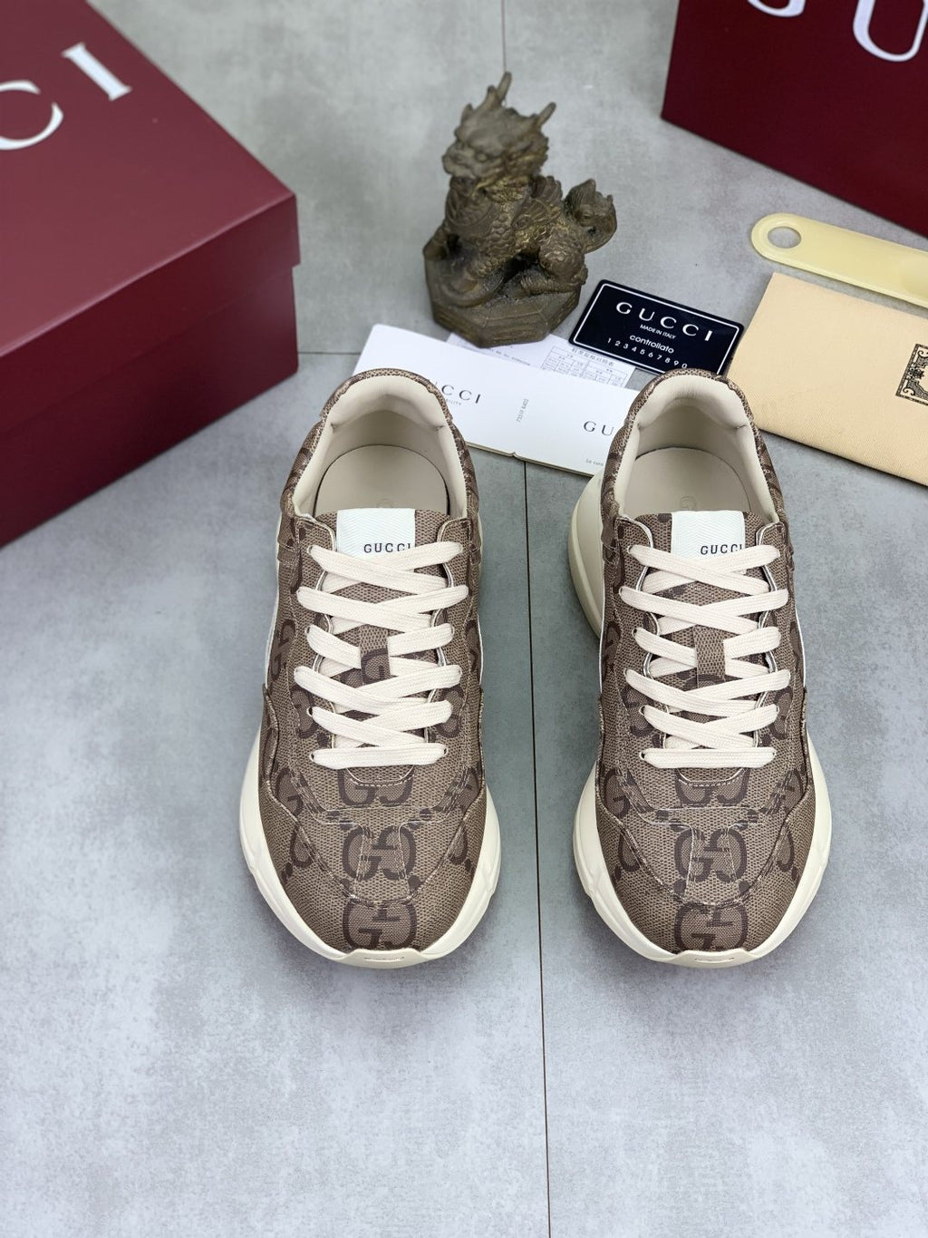 Gucci Patterned Chunky Sneakers
