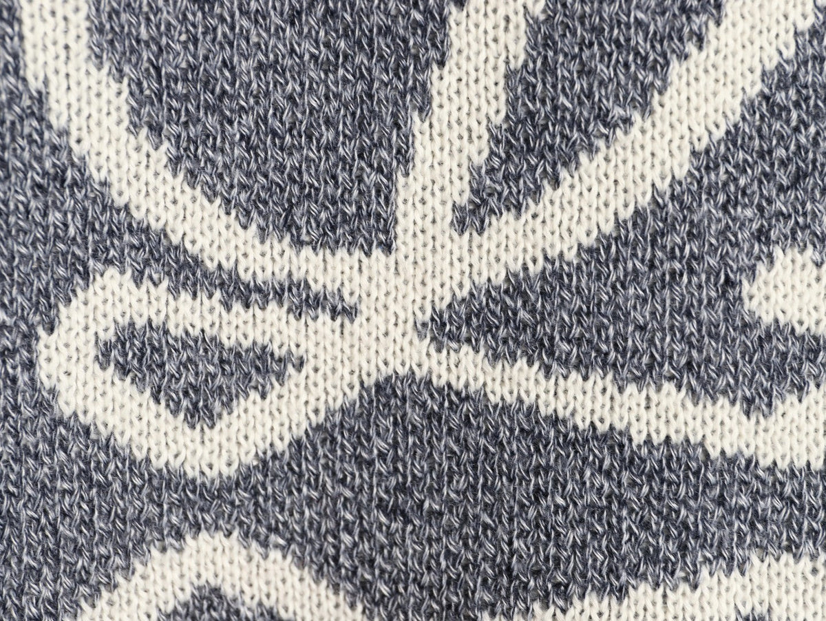 Loewe Anagram and Lettering Crewneck Knit Sweater - Gray
